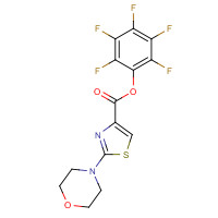921939-02-8 (2,3,4,5,6-pentafluorophenyl) 2-morpholin-4-yl-1,3-thiazole-4-carboxylate chemical structure