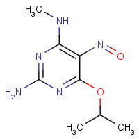 92673-47-7 4-N-methyl-5-nitroso-6-propan-2-yloxypyrimidine-2,4-diamine chemical structure