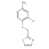 851545-79-4 3-chloro-4-(1,3-thiazol-2-ylmethoxy)aniline chemical structure