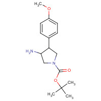 959236-25-0 tert-butyl 3-amino-4-(4-methoxyphenyl)pyrrolidine-1-carboxylate chemical structure