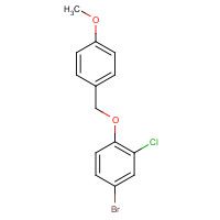 1026089-27-9 4-bromo-2-chloro-1-[(4-methoxyphenyl)methoxy]benzene chemical structure