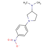 361346-46-5 N,N-dimethyl-1-(4-nitrophenyl)pyrrolidin-3-amine chemical structure