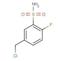 1379371-14-8 5-(chloromethyl)-2-fluorobenzenesulfonamide chemical structure