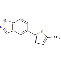 885272-88-8 5-(5-methylthiophen-2-yl)-1H-indazole chemical structure