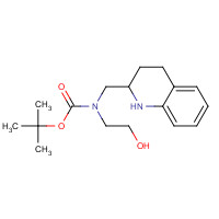 1201937-24-7 tert-butyl N-(2-hydroxyethyl)-N-(1,2,3,4-tetrahydroquinolin-2-ylmethyl)carbamate chemical structure