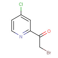 718595-36-9 2-bromo-1-(4-chloropyridin-2-yl)ethanone chemical structure