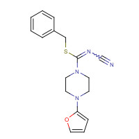 775528-56-8 benzyl N-cyano-4-(furan-2-yl)piperazine-1-carboximidothioate chemical structure