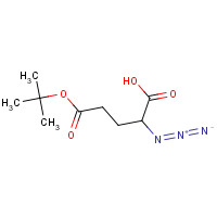 114519-06-1 2-azido-5-[(2-methylpropan-2-yl)oxy]-5-oxopentanoic acid chemical structure