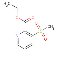 1256633-19-8 ethyl 3-methylsulfonylpyridine-2-carboxylate chemical structure