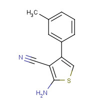 901183-77-5 2-amino-4-(3-methylphenyl)thiophene-3-carbonitrile chemical structure