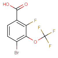 1419075-83-4 4-bromo-2-fluoro-3-(trifluoromethoxy)benzoic acid chemical structure
