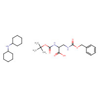81306-94-7 N-cyclohexylcyclohexanamine;2-[(2-methylpropan-2-yl)oxycarbonylamino]-3-(phenylmethoxycarbonylamino)propanoic acid chemical structure