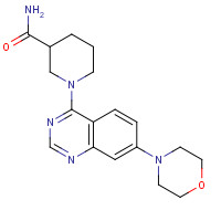 1334601-02-3 1-(7-morpholin-4-ylquinazolin-4-yl)piperidine-3-carboxamide chemical structure