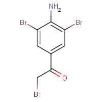30095-55-7 1-(4-amino-3,5-dibromophenyl)-2-bromoethanone chemical structure