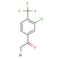 129322-86-7 2-bromo-1-[3-chloro-4-(trifluoromethyl)phenyl]ethanone chemical structure