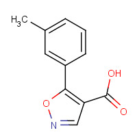 887408-11-9 5-(3-methylphenyl)-1,2-oxazole-4-carboxylic acid chemical structure