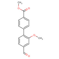 406233-36-1 methyl 4-(4-formyl-2-methoxyphenyl)benzoate chemical structure