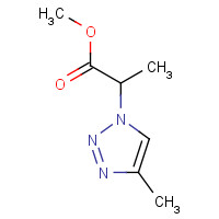 1190393-00-0 methyl 2-(4-methyltriazol-1-yl)propanoate chemical structure