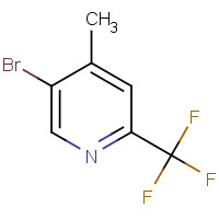 1010422-51-1 5-bromo-4-methyl-2-(trifluoromethyl)pyridine chemical structure
