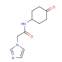 1334394-69-2 2-imidazol-1-yl-N-(4-oxocyclohexyl)acetamide chemical structure