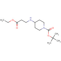 392330-78-8 tert-butyl 4-[(3-ethoxy-3-oxopropyl)amino]piperidine-1-carboxylate chemical structure