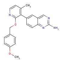 1003312-16-0 6-[2-[(4-methoxyphenyl)methoxy]-4-methylpyridin-3-yl]quinazolin-2-amine chemical structure