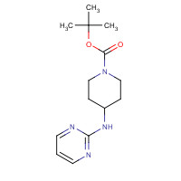 301225-40-1 tert-butyl 4-(pyrimidin-2-ylamino)piperidine-1-carboxylate chemical structure