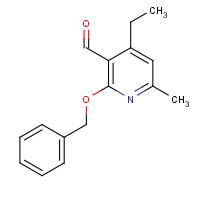 1616288-83-5 4-ethyl-6-methyl-2-phenylmethoxypyridine-3-carbaldehyde chemical structure