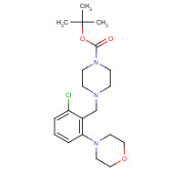 1446818-87-6 tert-butyl 4-[(2-chloro-6-morpholin-4-ylphenyl)methyl]piperazine-1-carboxylate chemical structure