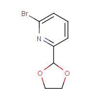 34199-87-6 2-bromo-6-(1,3-dioxolan-2-yl)pyridine chemical structure