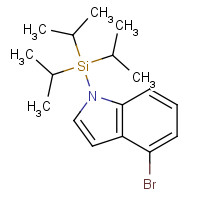 412048-44-3 (4-bromoindol-1-yl)-tri(propan-2-yl)silane chemical structure