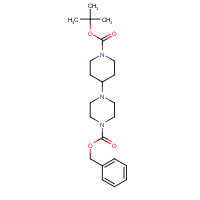 177276-40-3 benzyl 4-[1-[(2-methylpropan-2-yl)oxycarbonyl]piperidin-4-yl]piperazine-1-carboxylate chemical structure