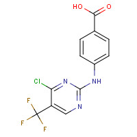 878156-22-0 4-[[4-chloro-5-(trifluoromethyl)pyrimidin-2-yl]amino]benzoic acid chemical structure