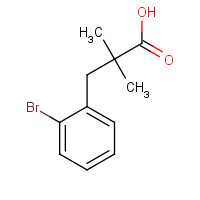 149080-24-0 3-(2-bromophenyl)-2,2-dimethylpropanoic acid chemical structure