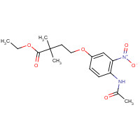 808747-08-2 ethyl 4-(4-acetamido-3-nitrophenoxy)-2,2-dimethylbutanoate chemical structure
