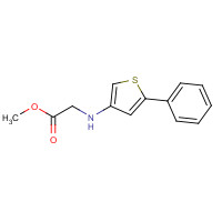 1000409-37-9 methyl 2-[(5-phenylthiophen-3-yl)amino]acetate chemical structure