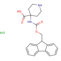 368866-09-5 4-(9H-fluoren-9-ylmethoxycarbonylamino)piperidine-4-carboxylic acid;hydrochloride chemical structure