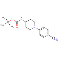 344566-78-5 tert-butyl N-[1-(4-cyanophenyl)piperidin-4-yl]carbamate chemical structure