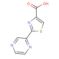 115311-44-9 2-pyrazin-2-yl-1,3-thiazole-4-carboxylic acid chemical structure