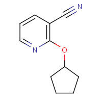 1016805-97-2 2-cyclopentyloxypyridine-3-carbonitrile chemical structure