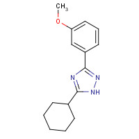 1306557-89-0 5-cyclohexyl-3-(3-methoxyphenyl)-1H-1,2,4-triazole chemical structure