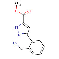 1204650-31-6 methyl 3-[2-(aminomethyl)phenyl]-1H-pyrazole-5-carboxylate chemical structure