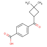 1393126-16-3 4-(3,3-dimethylcyclobutanecarbonyl)benzoic acid chemical structure