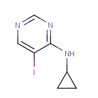 1356055-13-4 N-cyclopropyl-5-iodopyrimidin-4-amine chemical structure