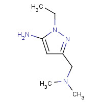 1224888-36-1 5-[(dimethylamino)methyl]-2-ethylpyrazol-3-amine chemical structure