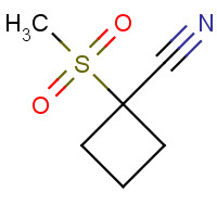 1248918-52-6 1-methylsulfonylcyclobutane-1-carbonitrile chemical structure