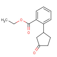 284022-86-2 ethyl 2-(3-oxocyclopentyl)benzoate chemical structure