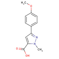 93618-34-9 5-(4-methoxyphenyl)-2-methylpyrazole-3-carboxylic acid chemical structure