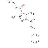 96428-50-1 ethyl 2-methyl-8-phenylmethoxyimidazo[1,2-a]pyridine-3-carboxylate chemical structure