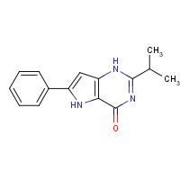 237435-14-2 6-phenyl-2-propan-2-yl-1,5-dihydropyrrolo[3,2-d]pyrimidin-4-one chemical structure